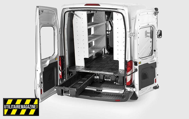 Les tiroirs Decked sont disponibles pour équiper aussi les fourgons utilitaires