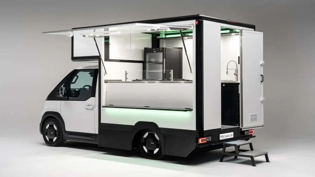 Kia PV5 Chassis-Cab électrique carrossé en food truck